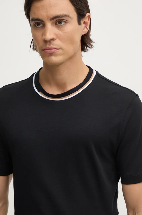 Bavlněné tričko BOSS černá 50530089