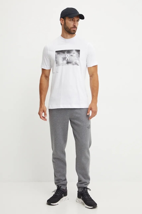 ON running tricou din bumbac 1ME30560069 alb AW24