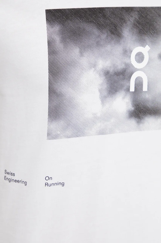 ON running tricou din bumbac 1ME30560069 alb