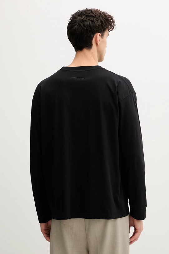 Oblečenie Bavlnené tričko s dlhým rukávom MM6 Maison Margiela SH0GC0034.S24312 čierna