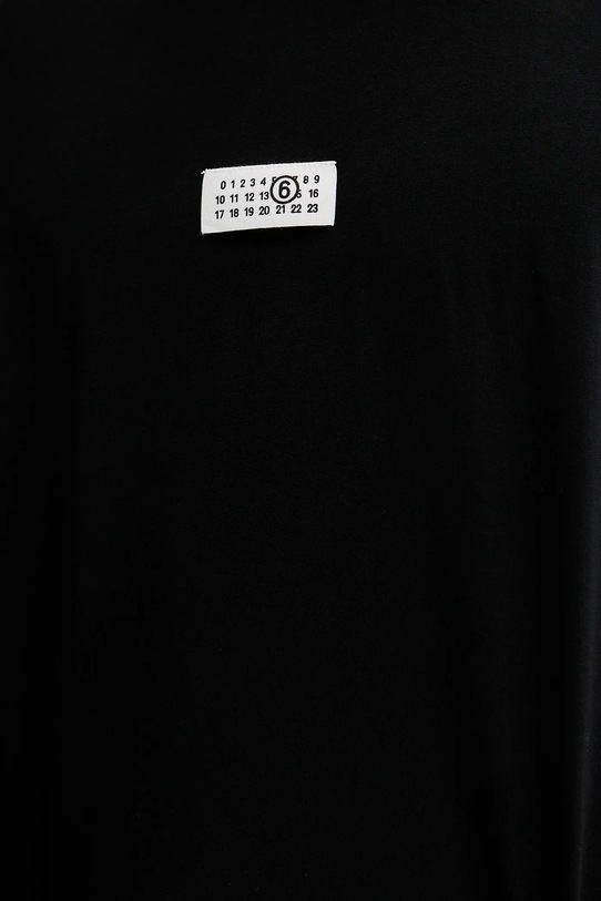 Bavlnené tričko s dlhým rukávom MM6 Maison Margiela SH0GC0034.S24312 čierna