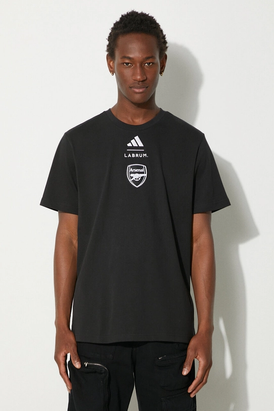 adidas tricou din bumbac Afc Szn Tee print negru JI9435