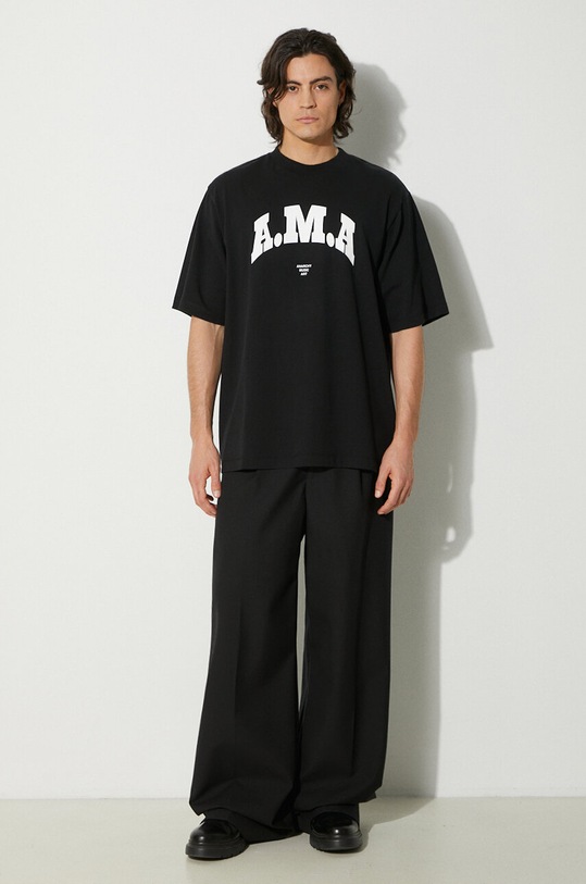 Marcelo Burlon cotton t-shirt Ama Over Tee CMAA054F24JER00B1001 black AW24
