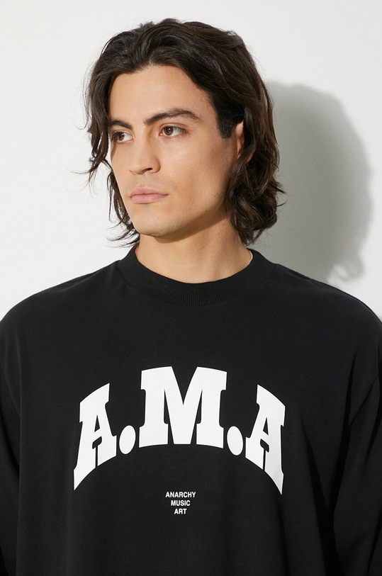 Marcelo Burlon cotton t-shirt Ama Over Tee CMAA054F24JER00B1001 black