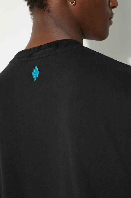 Marcelo Burlon t-shirt in cotone Collar Feathers Over Tee CMAA054F24JER0041084