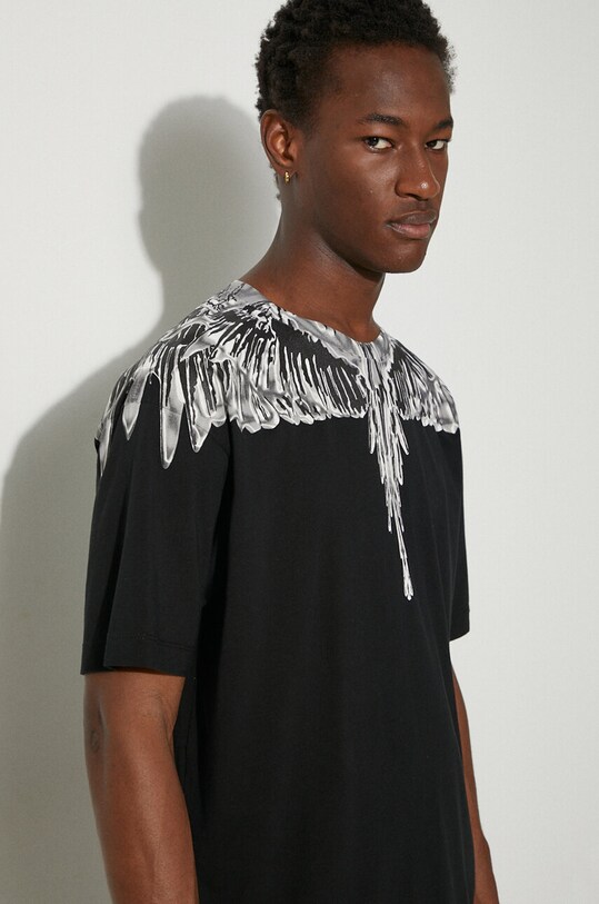 Marcelo Burlon cotton t-shirt Icon Wings Basic Tee CMAA056F24JER0011006 black
