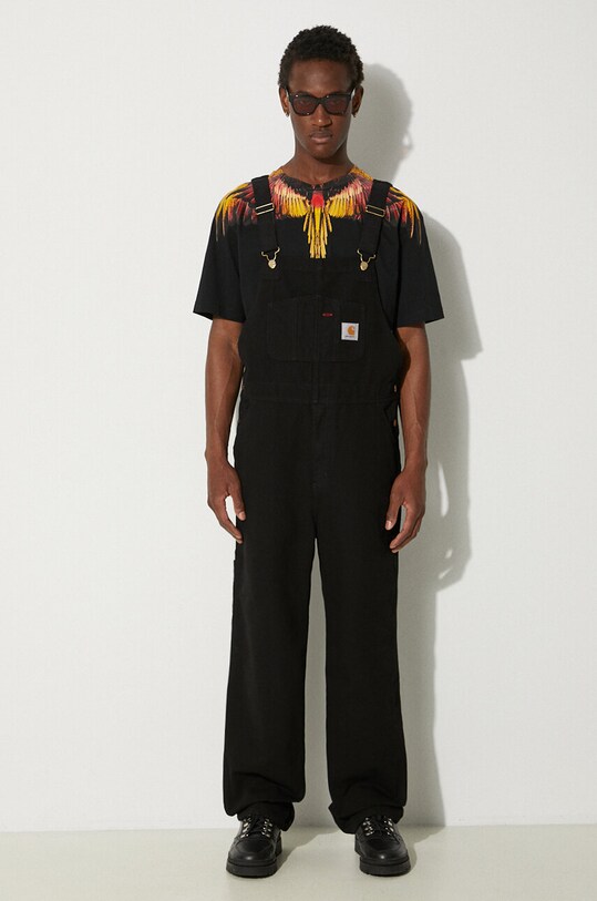 Marcelo Burlon t-shirt bawełniany Icon Wings CMAA056F24JER0011025 czarny AW24