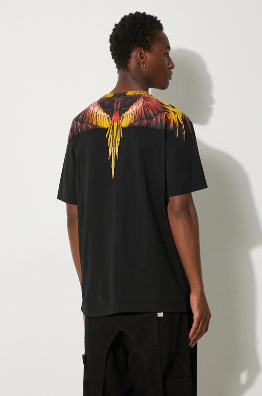Îmbrăcăminte Marcelo Burlon tricou din bumbac Icon Wings CMAA056F24JER0011025 negru