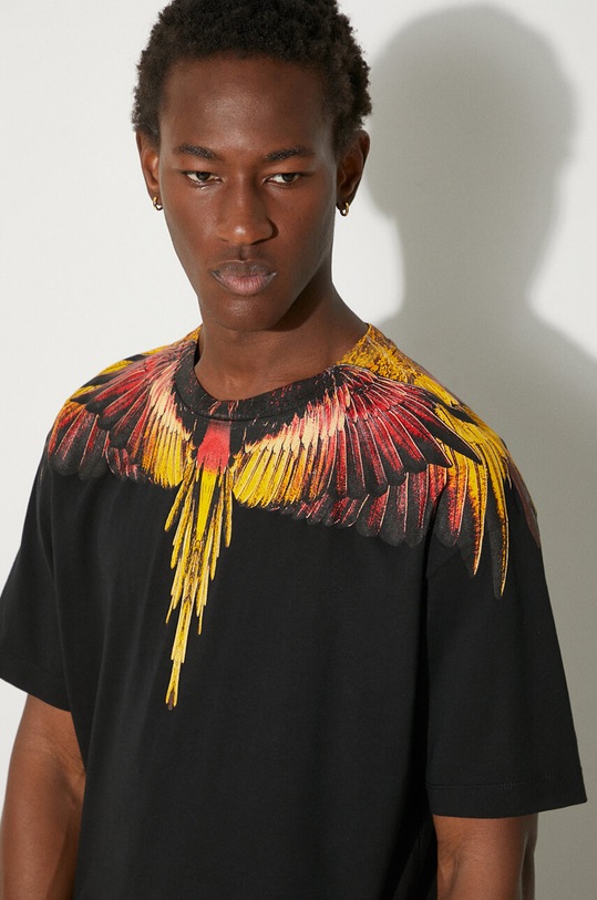 Marcelo Burlon t-shirt bawełniany Icon Wings CMAA056F24JER0011025 czarny