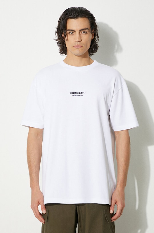 Marcelo Burlon cotton t-shirt Que Onda Basic Tee cotton white CMAA056F24JER0070110