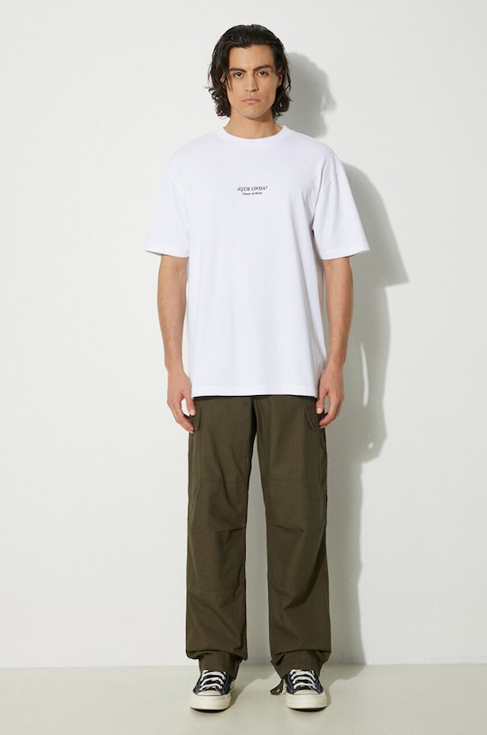 Marcelo Burlon cotton t-shirt Que Onda Basic Tee CMAA056F24JER0070110 white AW24