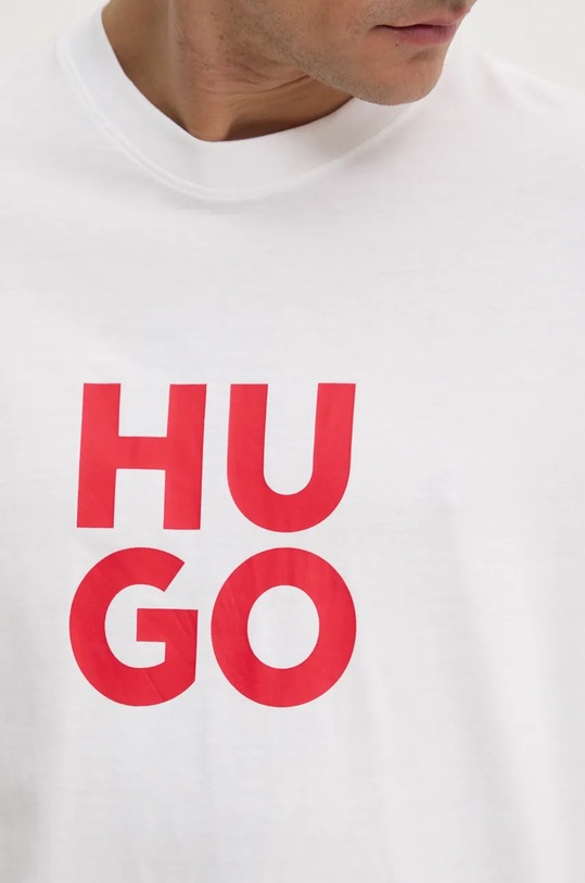 HUGO tricou din bumbac 50523839 alb