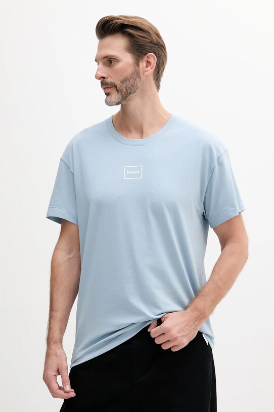 HUGO tricou lounge albastru 50525236