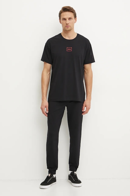 HUGO tricou lounge 50525236 negru AW25
