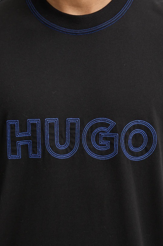 Bavlnené tričko Hugo Blue 50521686 čierna