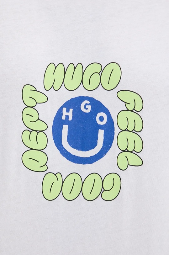 HUGO Blue t-shirt bawełniany 50523858 biały