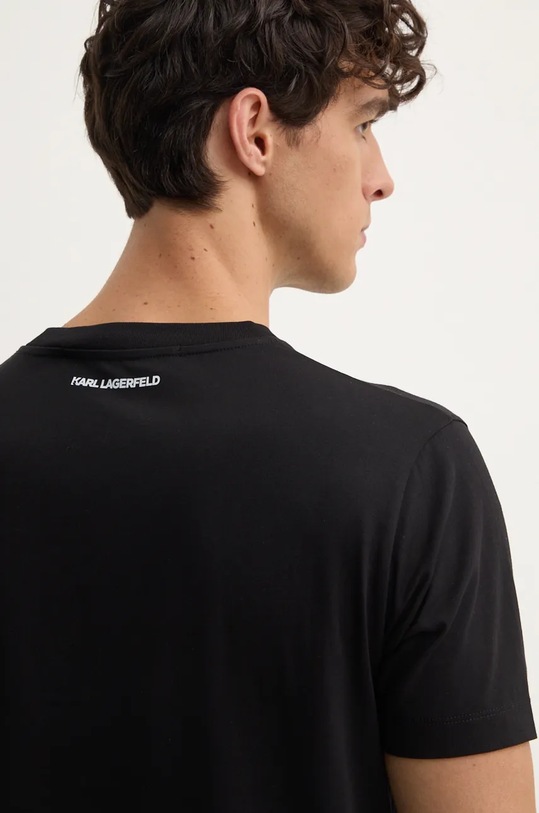 Bavlnené tričko Karl Lagerfeld čierna 544241.755061