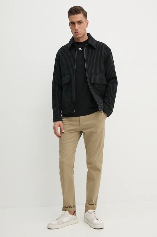 Karl Lagerfeld tricou 544221.755052 negru AW24