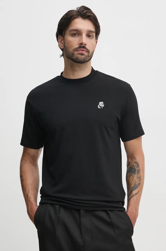 Karl Lagerfeld tricou imprimeu negru 544221.755124