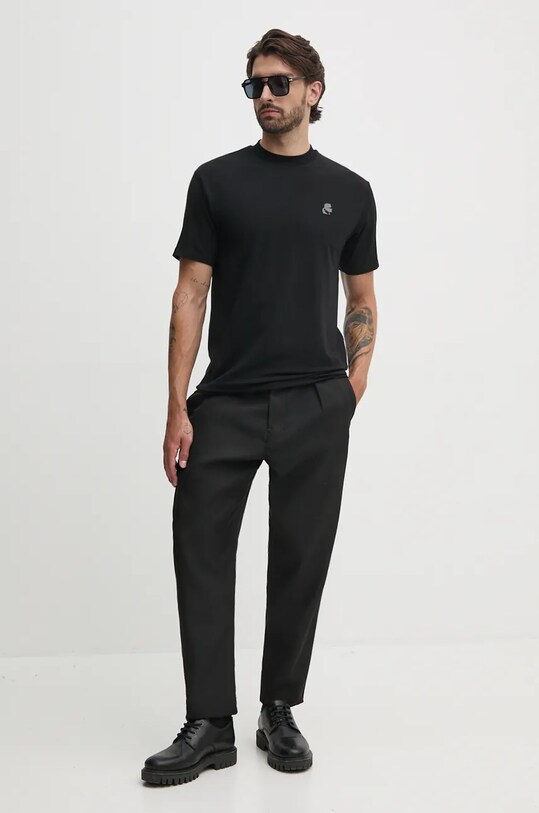 Karl Lagerfeld tricou 544221.755124 negru AW24