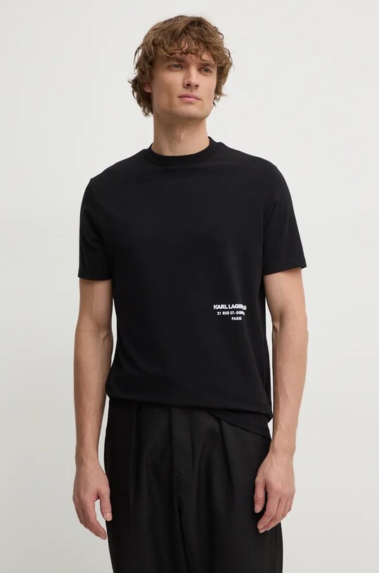 Karl Lagerfeld tricou print negru 544221.755033