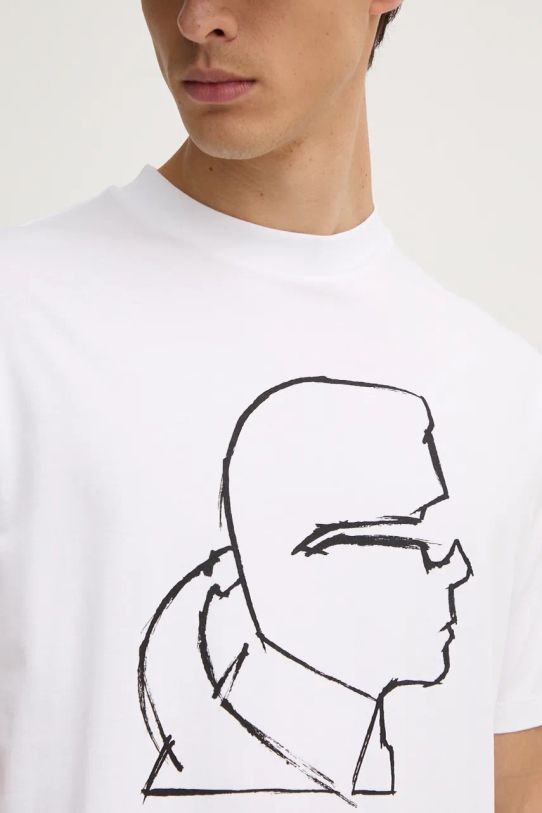 Karl Lagerfeld tricou din bumbac 544225.755442 alb