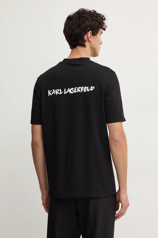 Îmbrăcăminte Karl Lagerfeld tricou din bumbac 544225.755442 negru