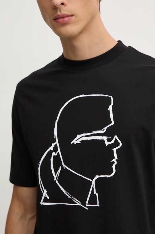 Karl Lagerfeld tricou din bumbac 544225.755442 negru