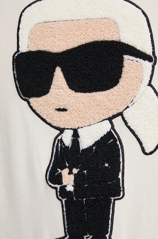 Karl Lagerfeld tricou din bumbac 544250.755075 bej
