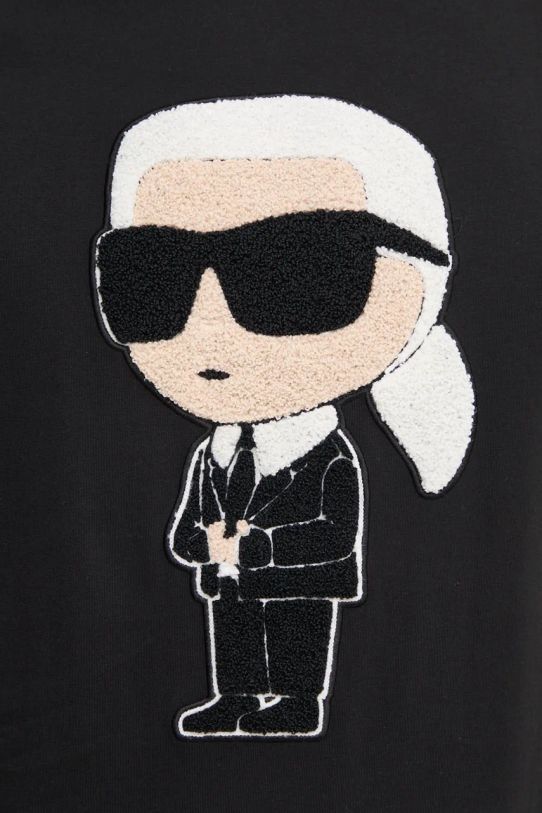 Karl Lagerfeld t-shirt bawełniany 544250.755075 czarny