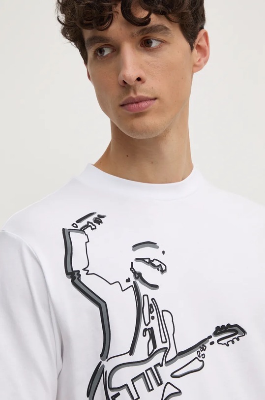 Karl Lagerfeld pamut póló fehér 544225.755444