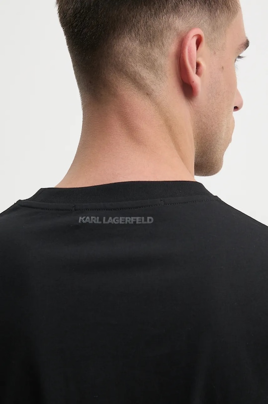 Karl Lagerfeld tricou din bumbac negru 544242.755066
