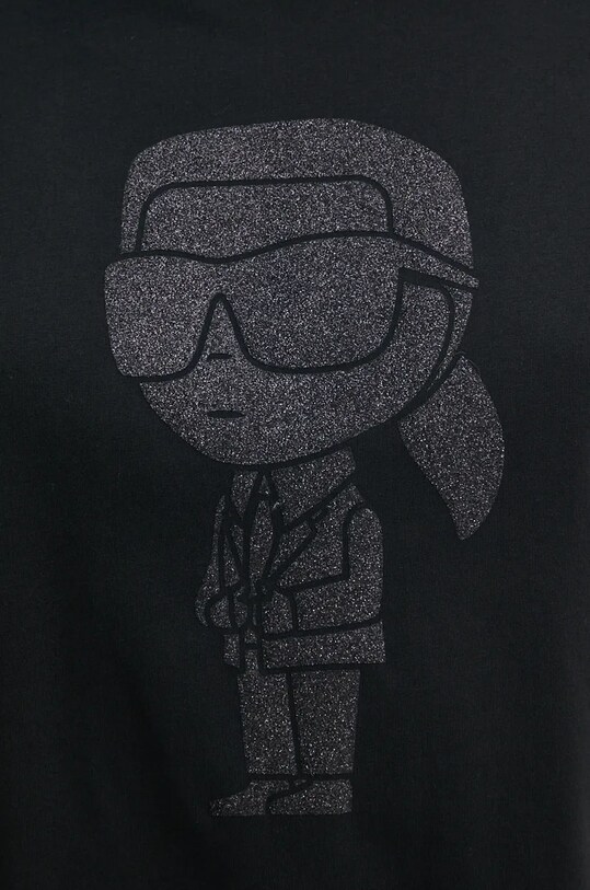 Бавовняна футболка Karl Lagerfeld 544242.755066 чорний