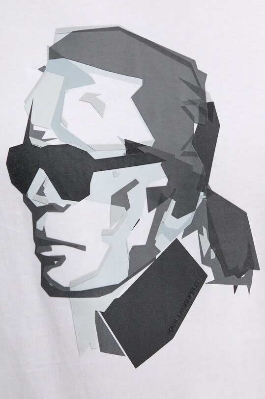 Хлопковая футболка Karl Lagerfeld 544242.755060 белый
