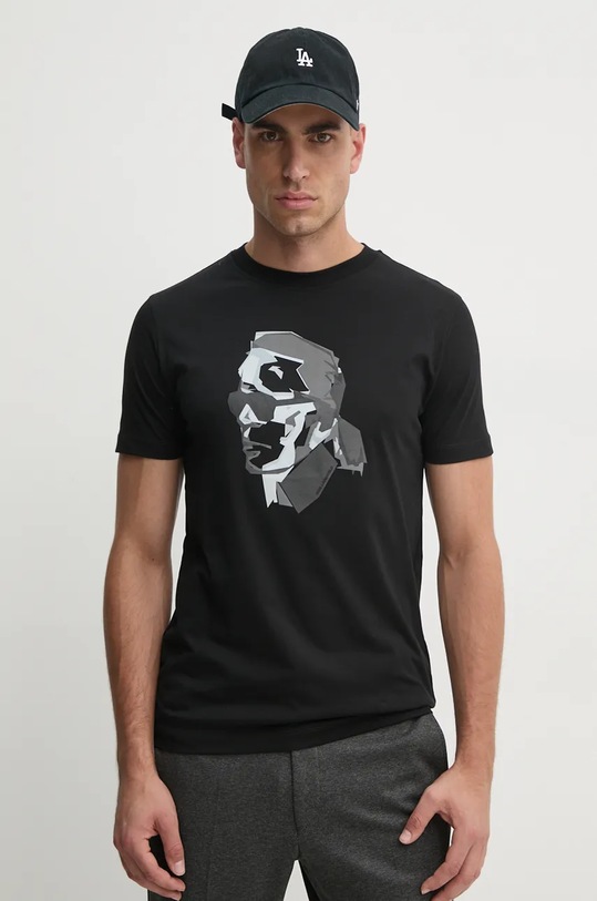 Karl Lagerfeld tricou din bumbac negru 544242.755060