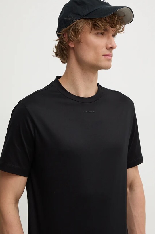 Одяг Бавовняна футболка Karl Lagerfeld 544275.755015 чорний