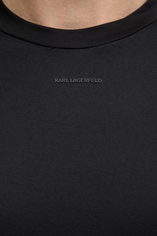 Бавовняна футболка Karl Lagerfeld чорний 544275.755015