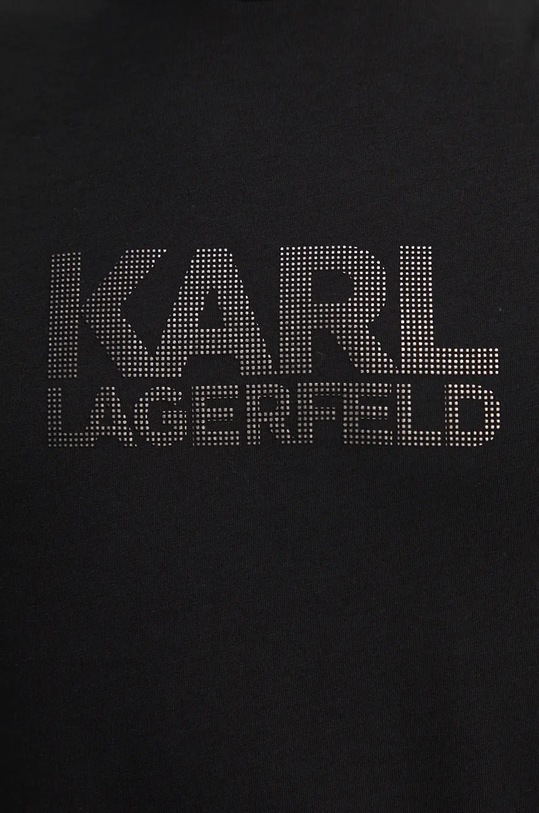 Бавовняна футболка Karl Lagerfeld 544252.755077 чорний