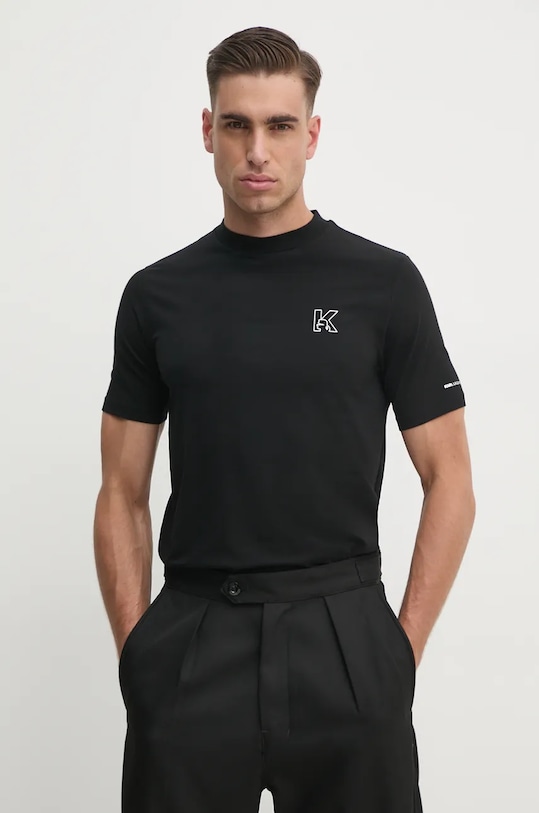 Tričko Karl Lagerfeld potisk černá 544221.755030