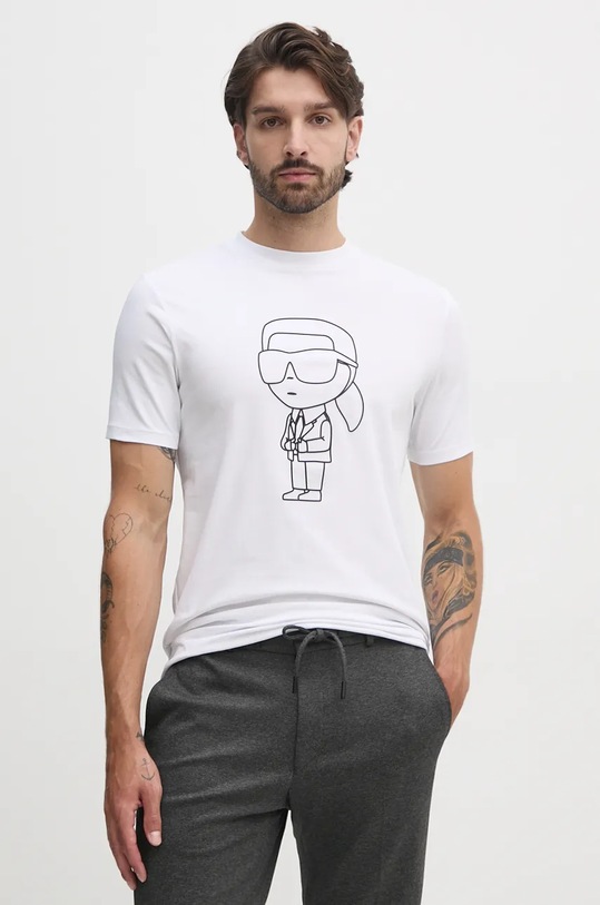 Karl Lagerfeld tricou alb 544221.755057