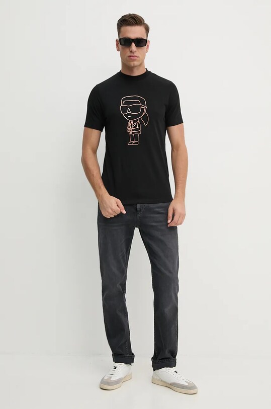 Karl Lagerfeld t-shirt 544221.755057 czarny AW24