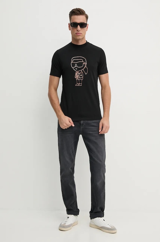 Karl Lagerfeld tricou 544221.755057 negru AW24