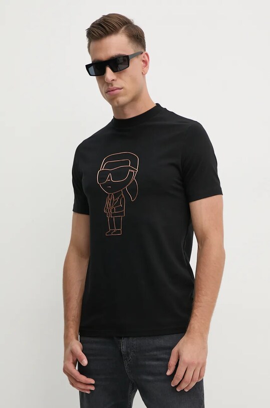 Karl Lagerfeld t-shirt czarny 544221.755057