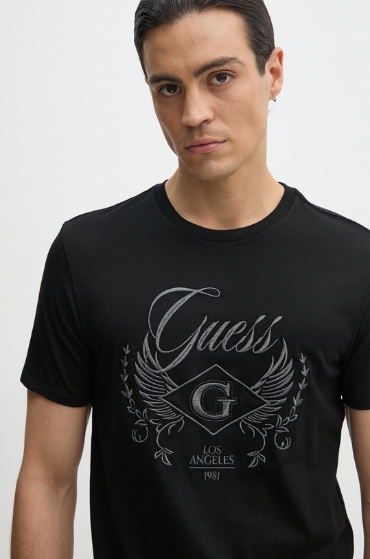 Pamučna majica Guess crna M4RI91.KBW41