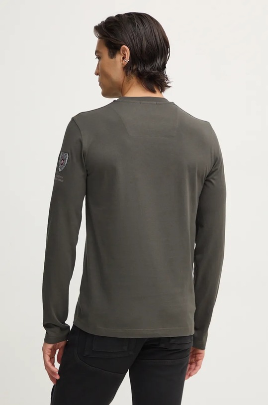 Îmbrăcăminte Aeronautica Militare longsleeve din bumbac TS2339J641 verde