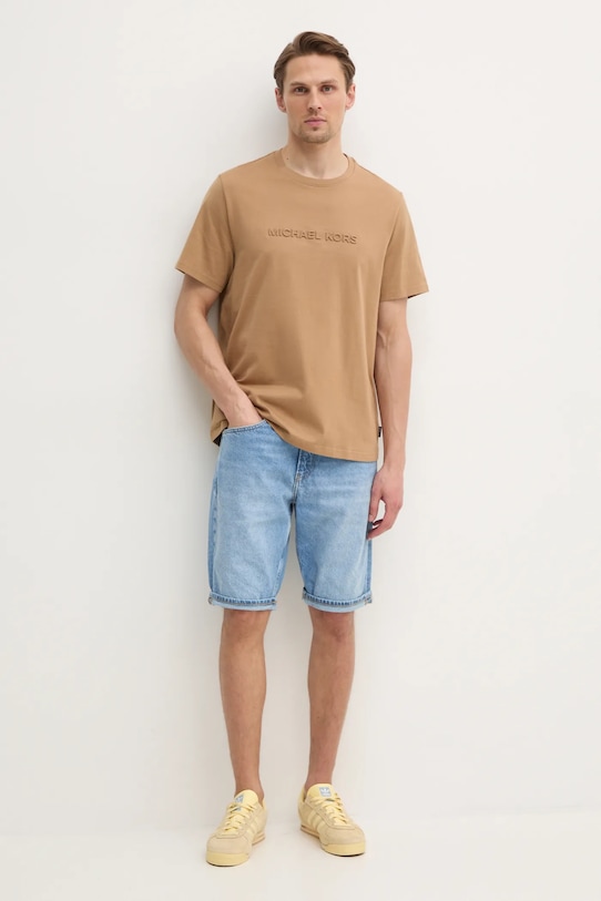 Michael Kors t-shirt bawełniany CF4529H1V2 zielony SS25