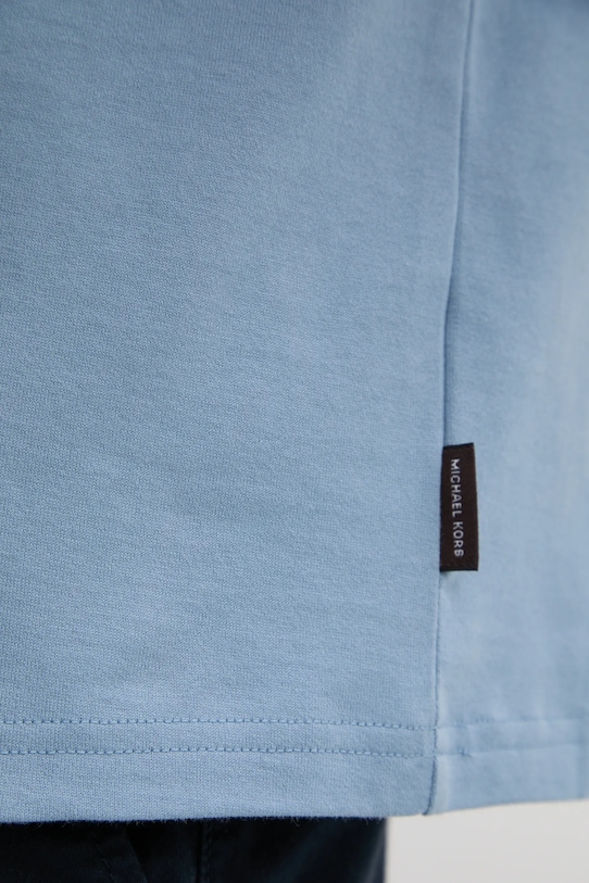 Хлопковая футболка Michael Kors CF4529H1V2 голубой
