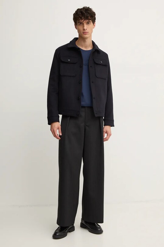 Бавовняна футболка Michael Kors CF4529H1V2 темно-синій SS25