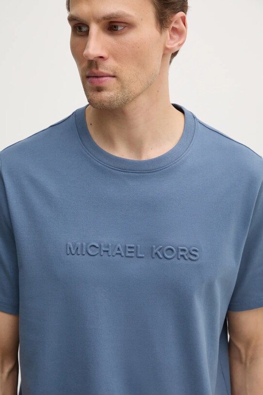 Michael Kors tricou din bumbac albastru CF4529H1V2