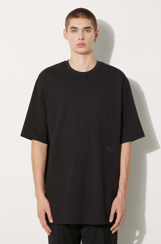 Y-3 cotton t-shirt Boxy Tee relaxed black IW0071